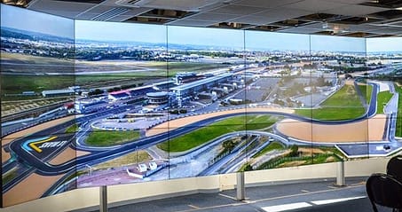Contrôle du mur vidéo aux 24 heures de LeMans