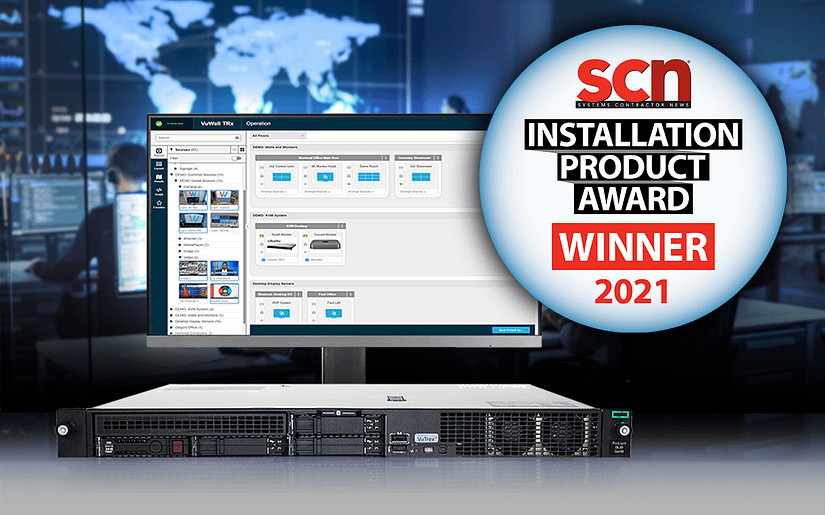 Anuncio de Vuwall como ganador del premio SCN al producto de instalación 2021