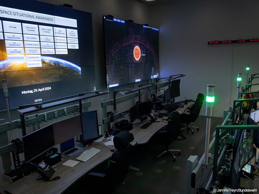 Kommandozentrale der Weltraumkomponente 2