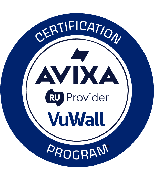 Avixa vuwall certification program crest 2