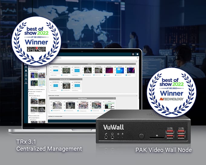 VuWall PAK & TRx win best of show at ISE 2022