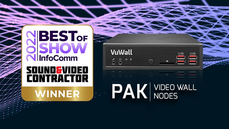 VuWall PAK Wins at InfoComm 2022