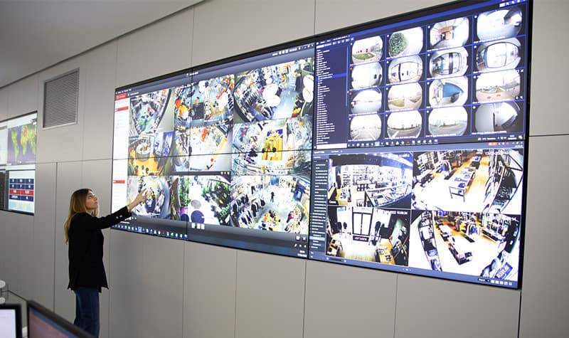 Secursat Security Operations Center Video Wall