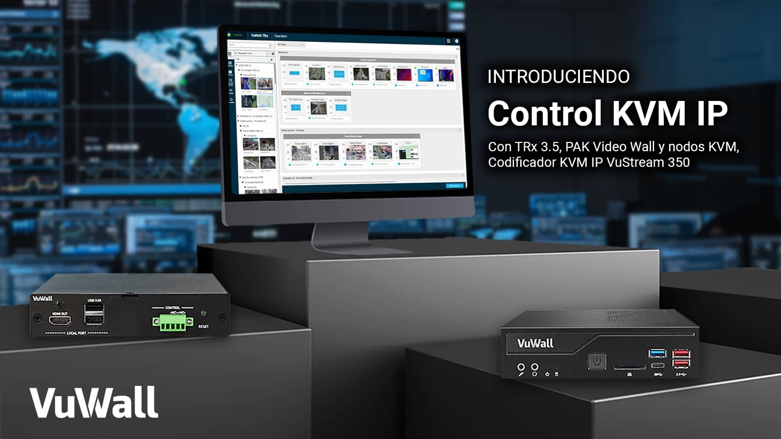 VuWall apuesta por la escalabilidad con un videowall personal y KVM IP