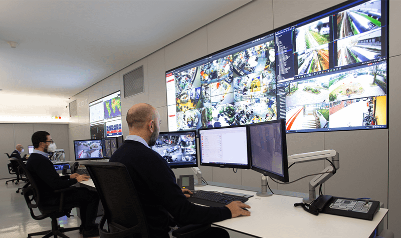 Secursat Security Operations Center Video Wall
