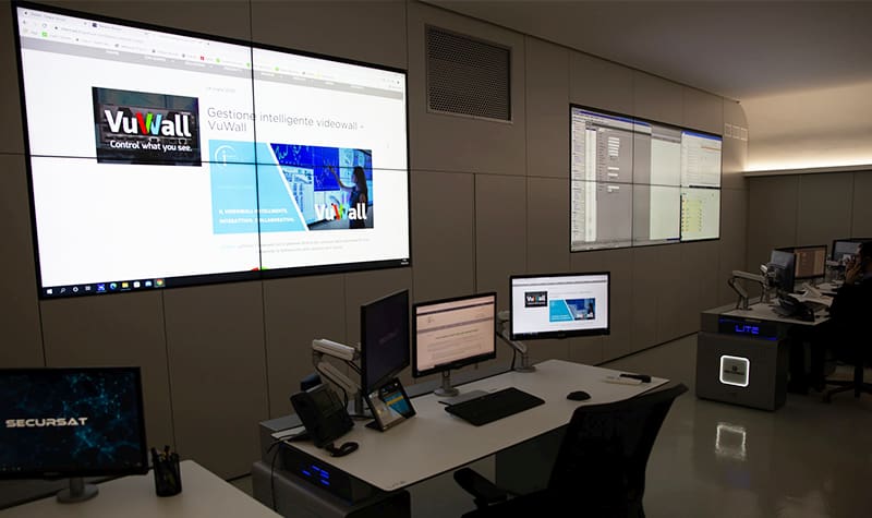 Secursat Security Operations Center Video Wall