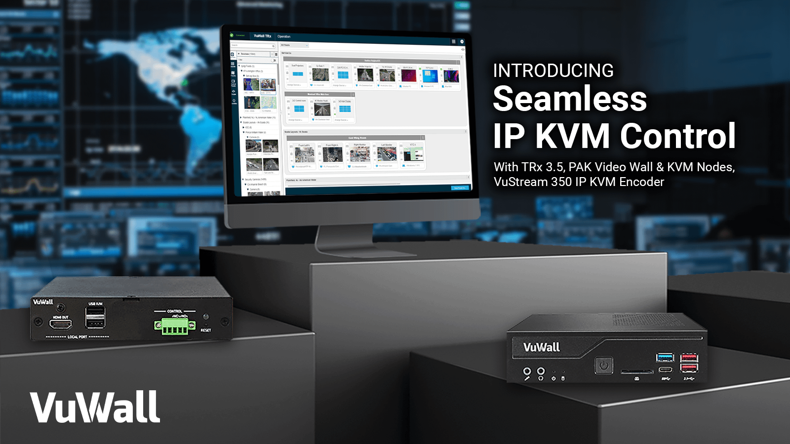 Scalable Low Latency IP KVM Control VuWall